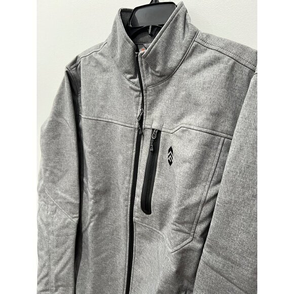 NEW Free Country Men's Base Camp II Softshell Jacket Size M Light Grey MSRP$100 - Picture 2 of 10